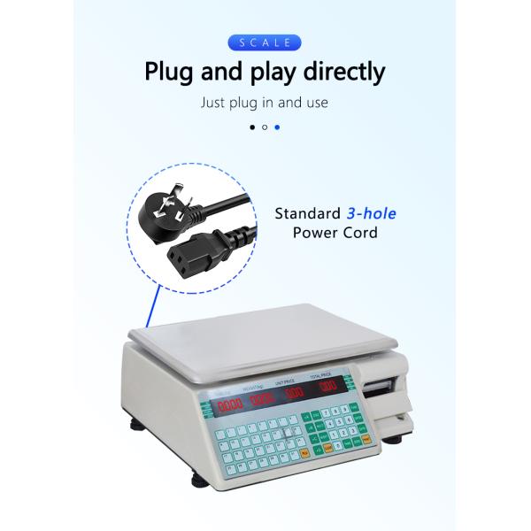SOHE SHW-TMA Barcode Table Scale Cash Register Durable Stainless Steel Design with 1