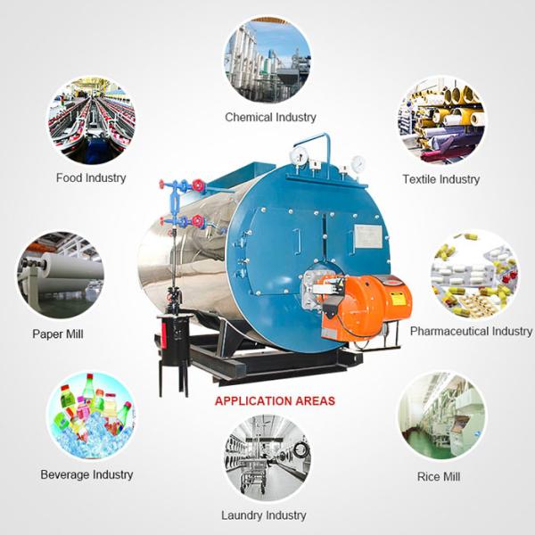 Package Type Industrial Fire Tube Natural Gas Fired 1 Ton Steam Boiler