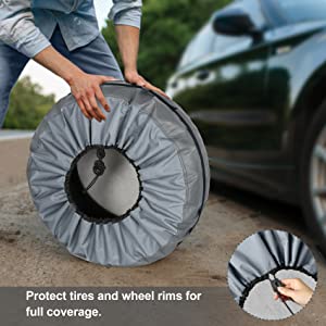 Tire Cover With Handle, Wheel Storage Tote Bags, Tire Tote, Tire Cover, Wheel Tire Bags, Snow Protector