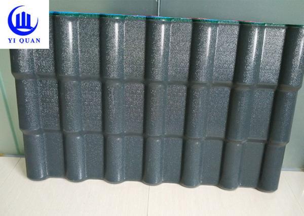 PVC sadio ASA Resin Roof Tile da isolação térmica 1050mm para a construção tradicional residencial