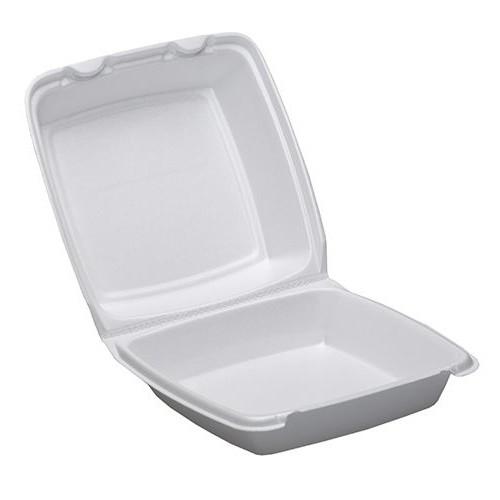 Multisize Disposable Plastic Foam Food Container 8 Inch 9 Inch Fast Food Take Out Foam Box Supplier