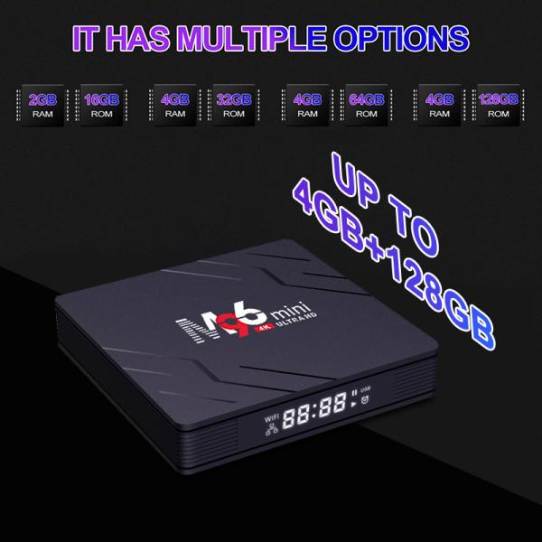 Практическая телевизорная коробка M96 Mini Android 13 WiFi 6 4K 8K 64GB RK3528