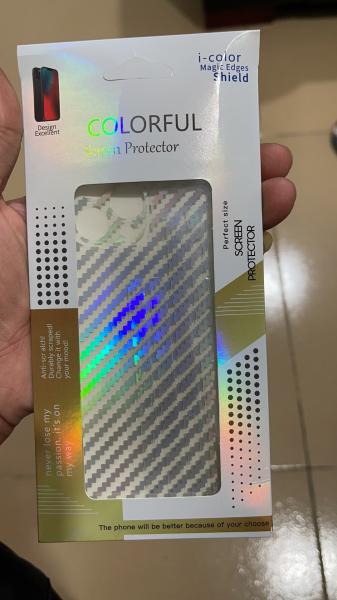 PVC TPU Screen Protector Gradient Carbon Fiber Mobile Phone Protection Sticker