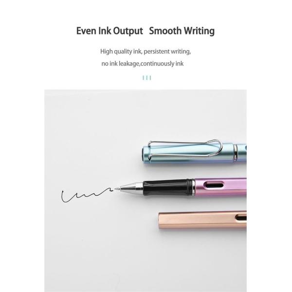 Plástico de examen de los estudiantes Pluma de fuente Colorida de 0,5 mm de publicidad de negocios Pluma neutral