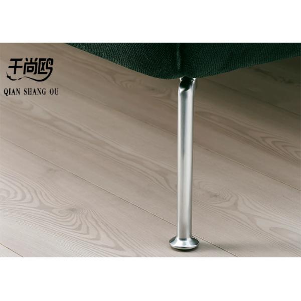 Simple Fabric Cushion Platform Bed Frame with Wing Board Backrest