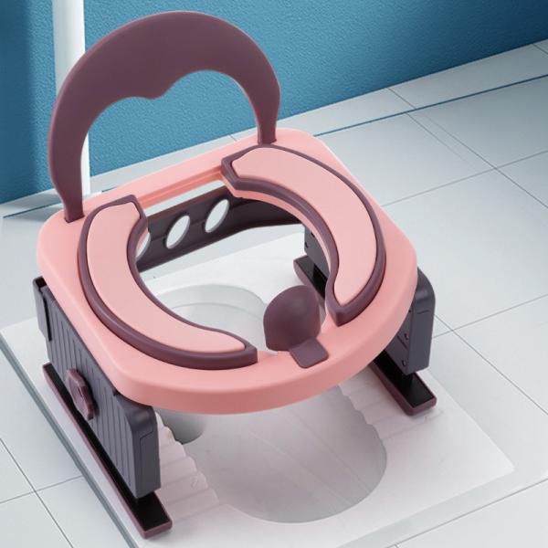 Black Kids Portable Baby Potty Training Toilet for Outdoor Camping Car Travelling
