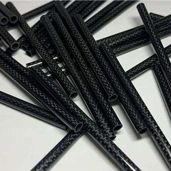 3K Twill Glossy Surface High Strength Carbon Fiber Round Tube Composite Pipe