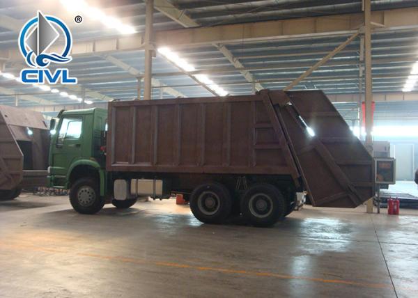 Heavy Duty Howo 6X4 Hook Lift Garbage Truck  Detachable Compression Garbage Truck 18 Tons 10 - 12m³ Roll Off  Truck