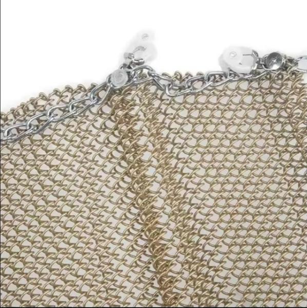 Metal Decoration Net Restaurant Porch Curtain Hook Flower Net Retro Ceiling Curtain Partition Net