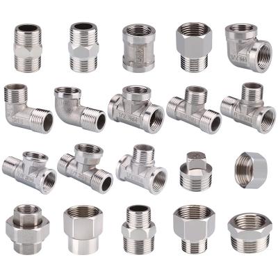 Male Female Straight Nipple 200 Series Stainless Steel 201 202 For  Threaded T Fitting