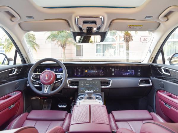 2024 High Speed Electric Car Hongqi E-HS9 Made In With Energy Big Suv Red Flag E-HS9 Used Cars Sports Car Turn to Left