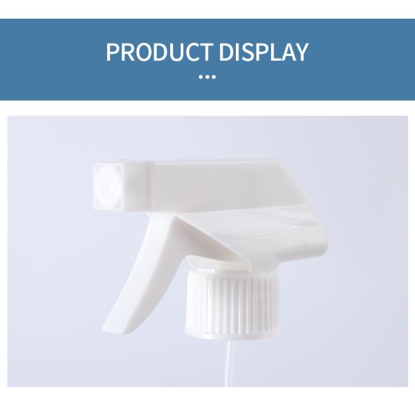 28mm All Plastic Chemical Resistant White Trigger Sprayer for PET Bottle