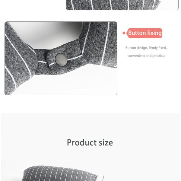 Specialty Stores Custom U-shaped Memory Foam Neck Support Pillow Set for Office and Travel