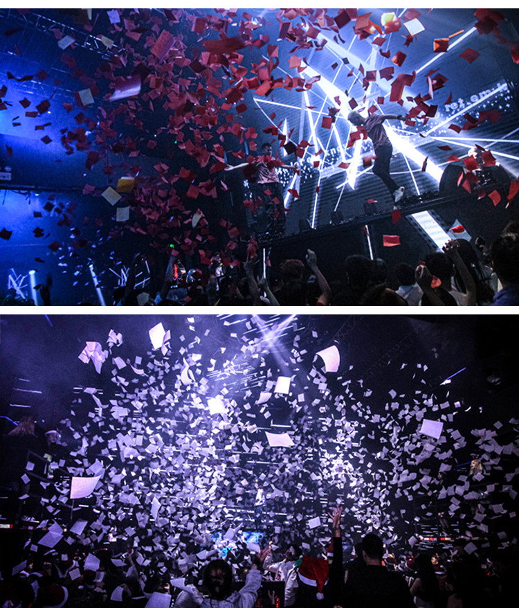 10m завертывают пусковую установку в бумагу машины взрывного устройства Confetti Dmx машины Confetti большую