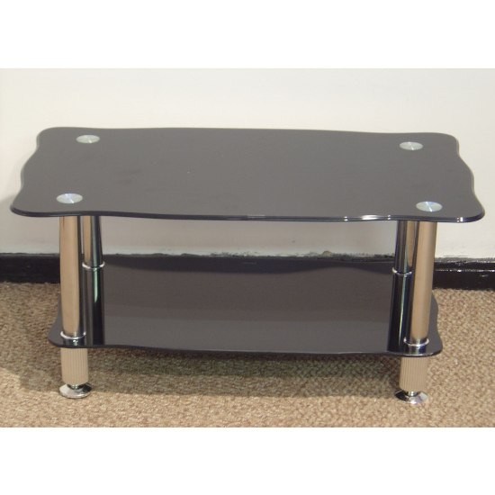 black glass top coffee tables/center table xyct-049