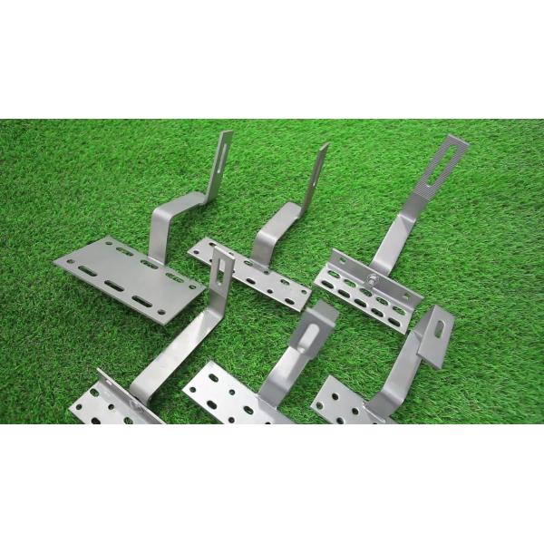 SUS304 SUS316 Adjustable Head Solar Roof Hook For PV Mounting System