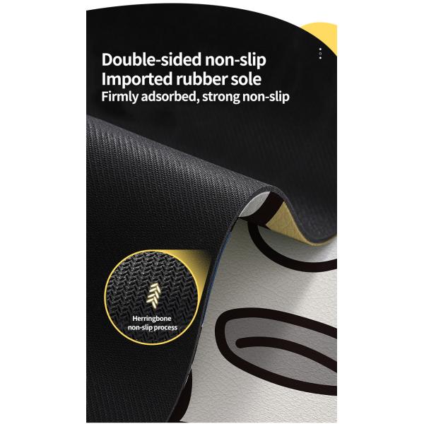 Резиновый скандинавский стиль напечатанный кухонный коврик для гостиной Ковёр спальный ковер Домашнее убранство