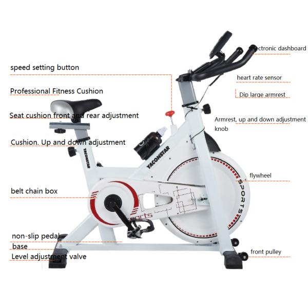 Adjustable Resistance Cardio OEM Stationary Exercise Bike Professional Gym Equipment