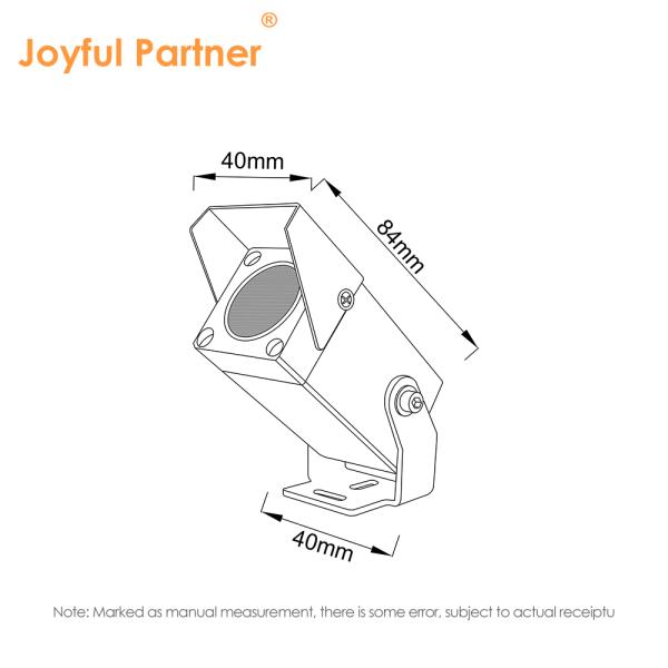 Square IP65 Aluminum 1W 2W 3W LED Landscape Lights Adjustable Angle Up Down Lights For Yard Walkway