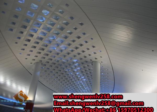 aluminum cladding panel with hollow pattern carving panel sheet for curtain wall decoration