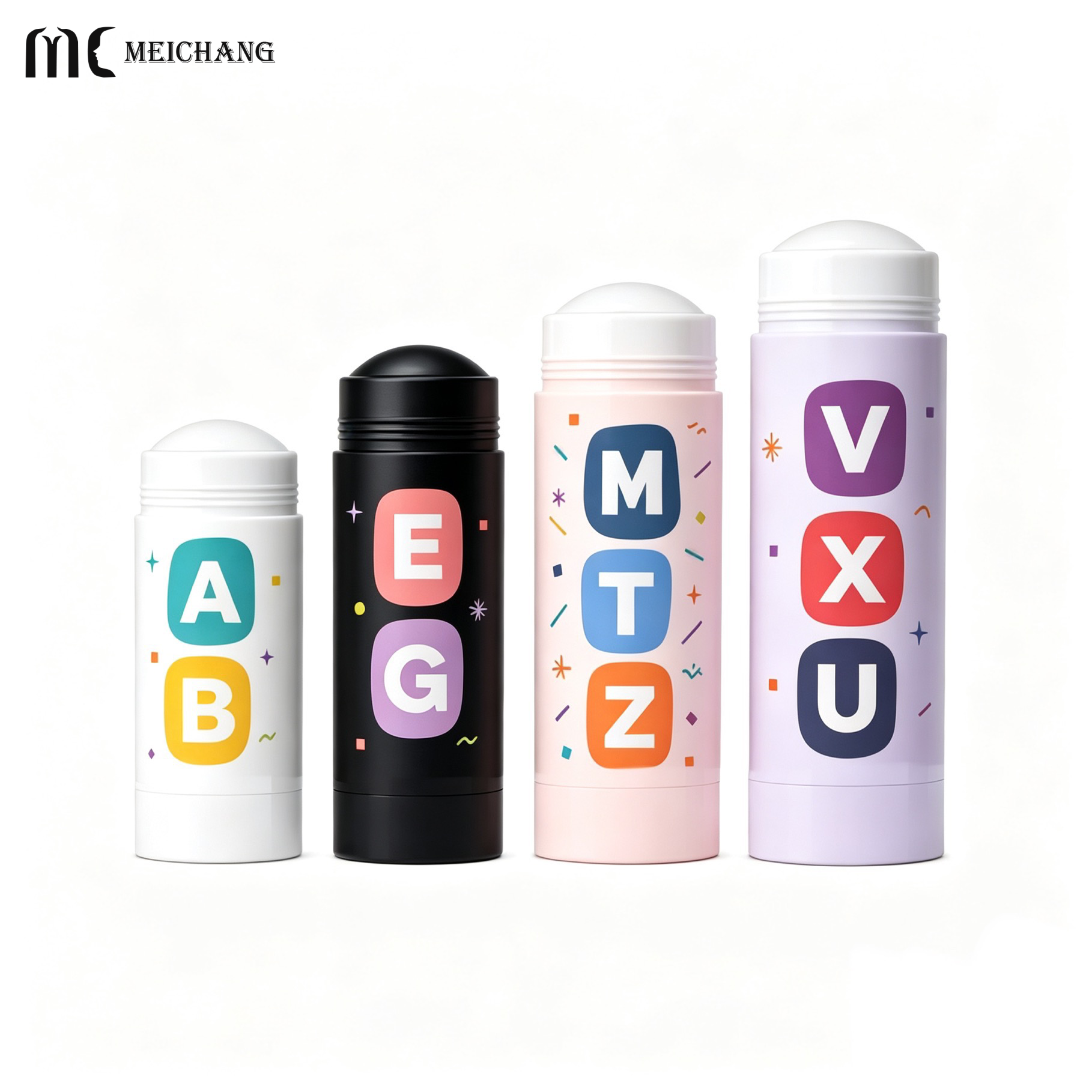 15ml / 30ml / 50ml / 75ml Round Twist-Up Deodorant Stick Container(MC-XT-1121)