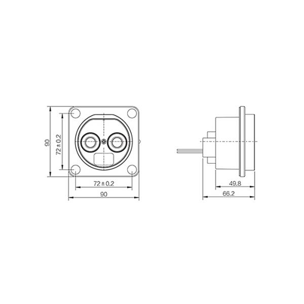 Dummy AC Holder EVSE Electric Car Charging Sockets For Home