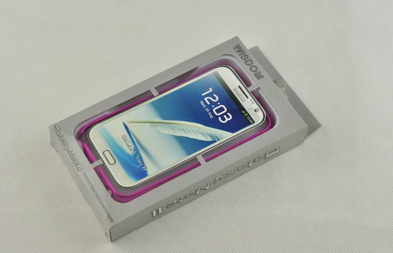 Samsung N7100 Galaxy Note 2 Aluminum Bumper Case , Rose Metal Bumper Cases