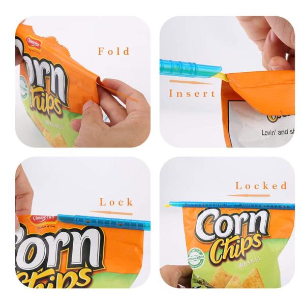 Multicolor 4 Sizes Plastic Bag Sealer Sticks For Kitchen Food Storage