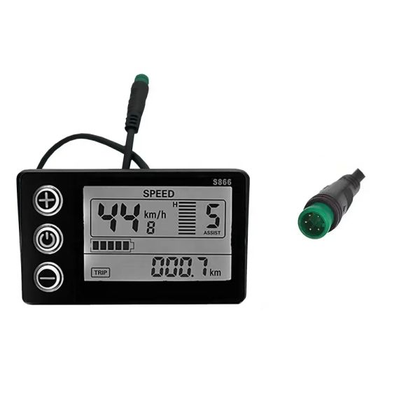 LCD-S866 Electric Scooter Display Waterproof Ebike Display 24V 36V 48V