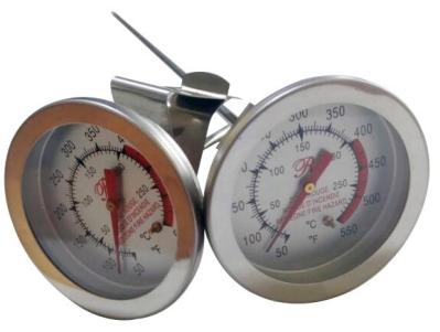 127 / 303mm SS Probe Candy Fry Thermometer Large Color Coated Dial