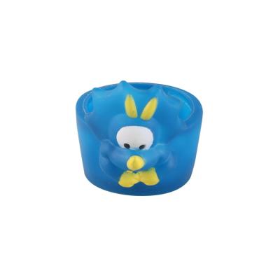 Anti Scalding Soft Vinyl Toys Cup Bottom Cover Mat Toy Custom 7cm Diameter