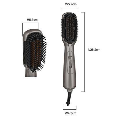 Escova quente cerâmica ultraleve Styler da turmalina, ar quente iônico que endireita a escova