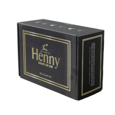 Recycled Varnished Hard Corrugated Paper Folding Packaging Box With Reverse Design