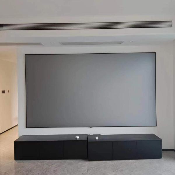 Large View Angle Fixed Frame Screen 80 Inch - 120 Inch Alr Projector Screen