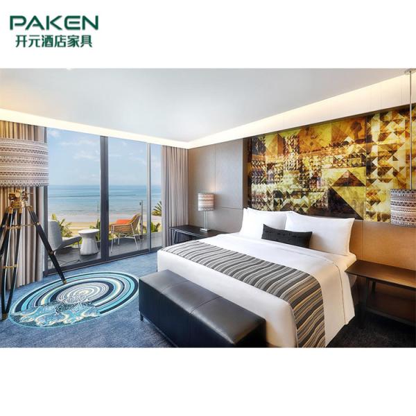 Твердая деревянная мебель гостиницы естественной облицовки изготовленная на заказ