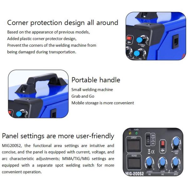 230V MIG Welding Machine Multifunctional Mig Welders 250A 3IN1 MIG TIG MMA Welder