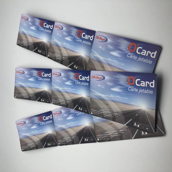 13.5-14.5MHz PVC RFID Paper Tickets Ultualight EV1 Chip Glossy Finish