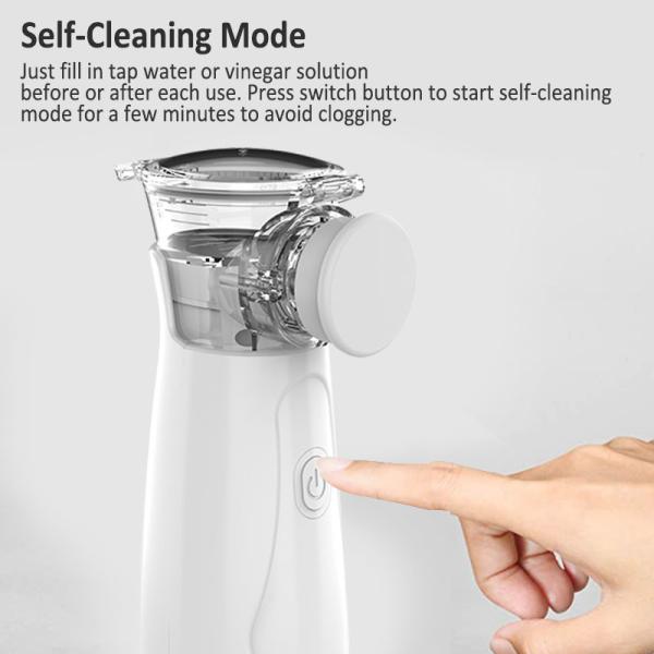 Silent White Handheld Portable Nebulizer For Adults Electric Nebulizer Machine