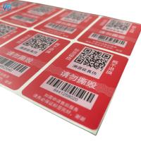 CMYK/Pantone Color Security Label Stickers com impressão em serigrafia