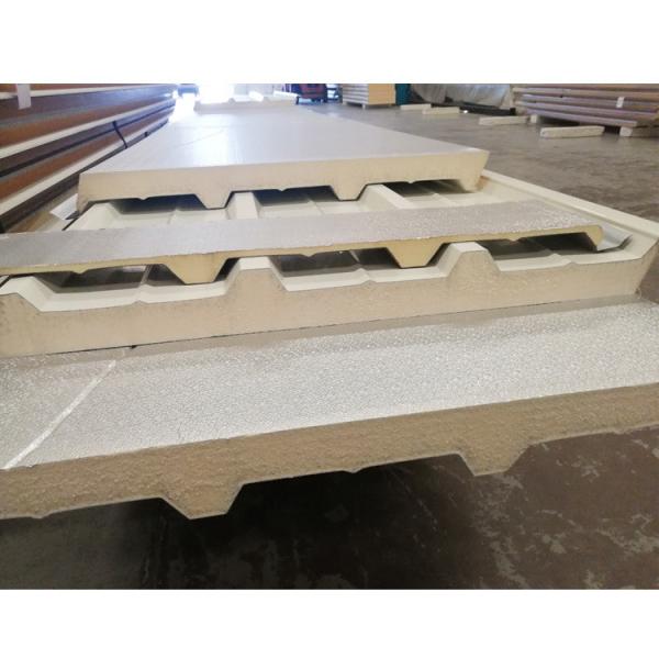 White PIR PU PUR Insulated Sandwich Roof Panels For Warehouse 1130mm Width