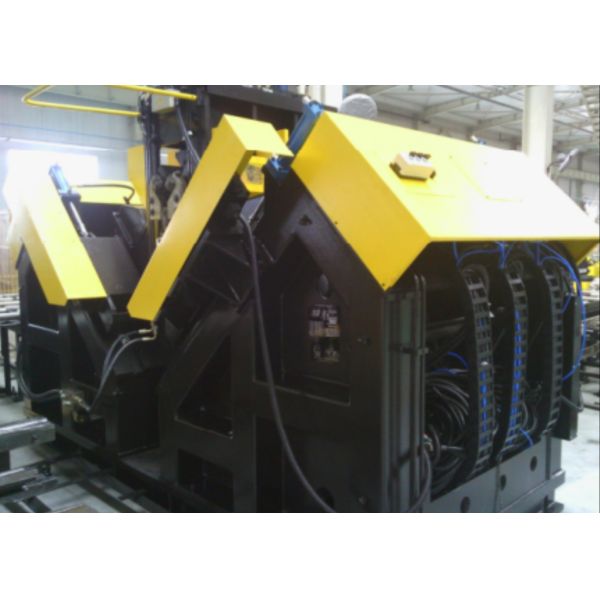 9 Axes CNC Angle Line Machine For Drilling Stamping Of Large Dimension Angle Steel Up To 14m Length