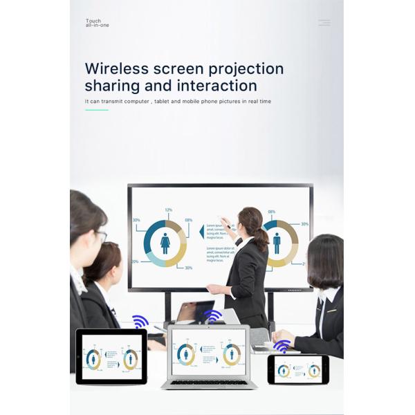 8GB 86 Inch Touch Screen Display 128G SSD Smart Digital Board