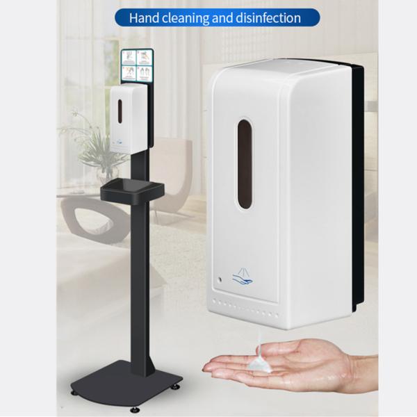 Wholesale 1000ML washless disinfection auto sanitizer alcohol soap dispenser with stand