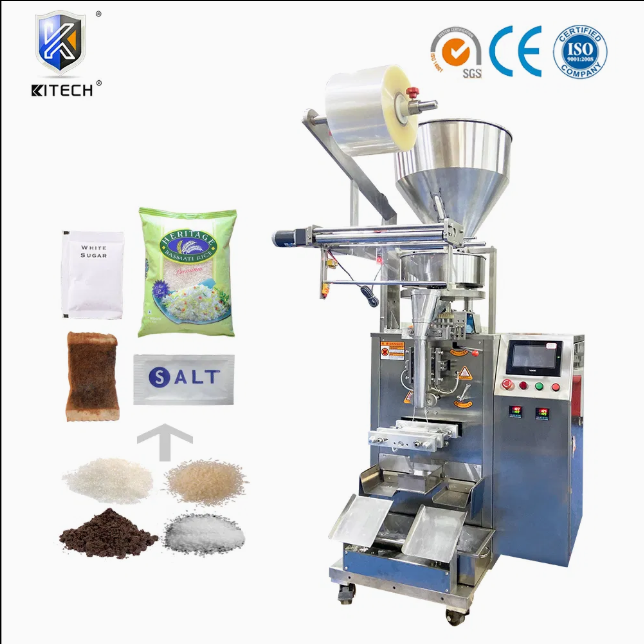 Auto Filling Sealing Machine For Granules Spice Seasoning Peanuts Nutritional Supplement