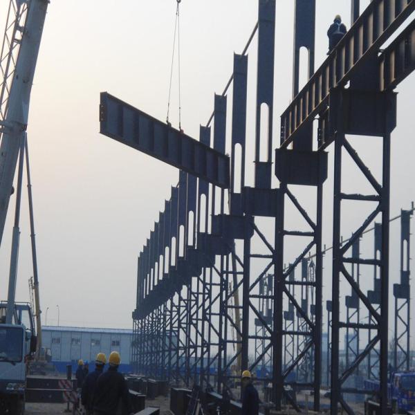 Large Span Steel Frame Building Construction Corrosion Resistance High Durability