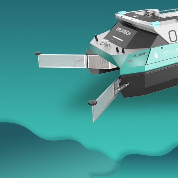 Image Identification Autonomous Surface Vessel Cleaning Boat For Inland River survey IP55