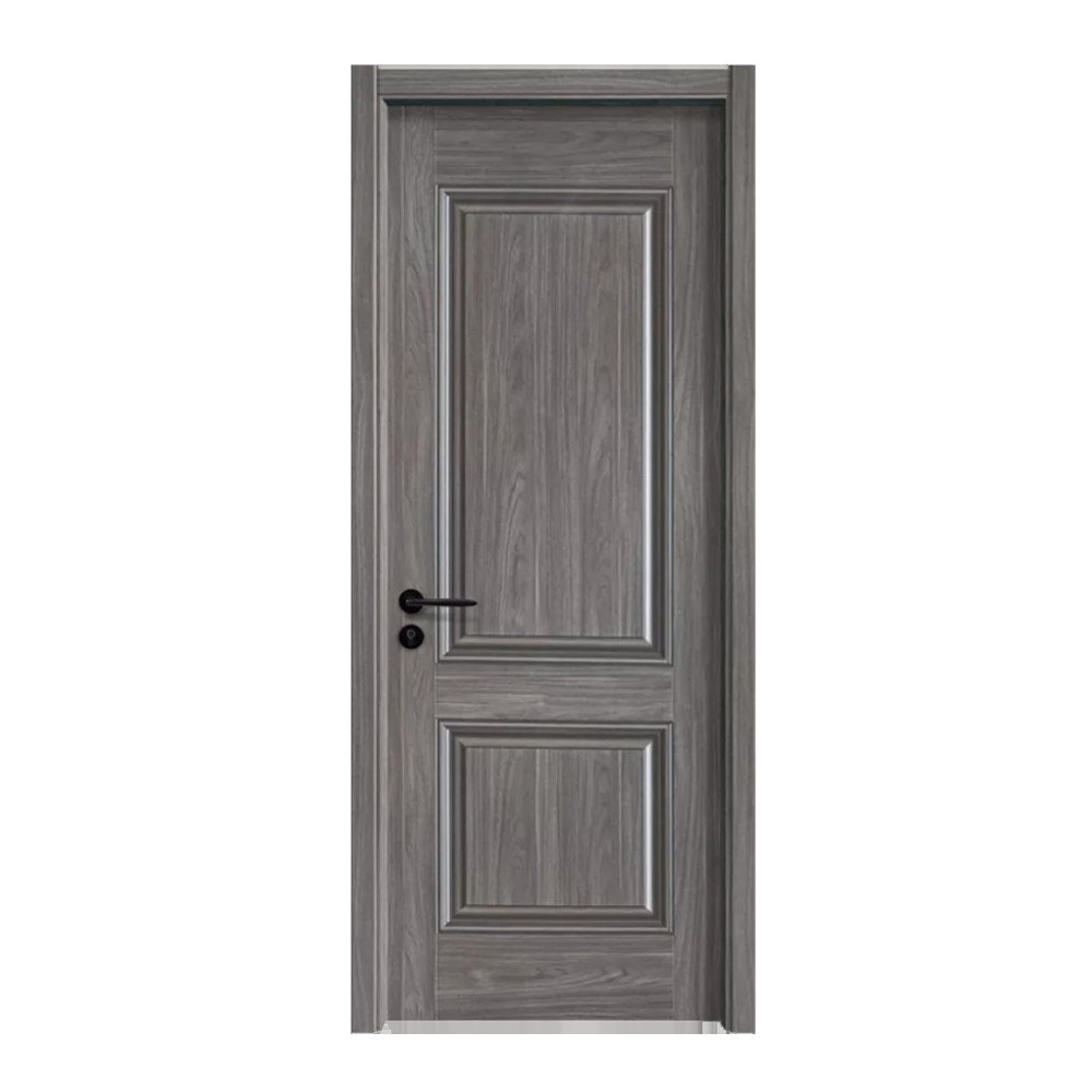 Customizable Wooden Wood Double Doors Solid Interior Veneer Room Modern Panel  Door for Office Philippines Price with Smart Lock