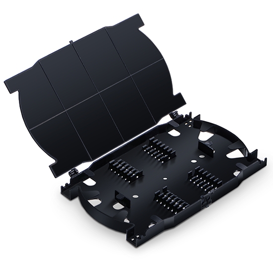 Fiber Optic Cabinet Termination Box 24 Core Outdoor ABS Material Splice Tray Ribbon Fiber