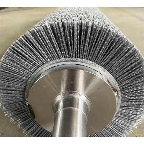 Industrial Custom Abrasive Nylon Wheel Brush Deburring Abrasive Wire Wound Roller Brushfor Metal/Wood Polishing