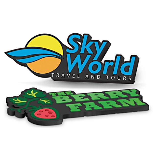 Modern Type Soft Fridge Magnets Injection Logo Technics Offered Freely Design